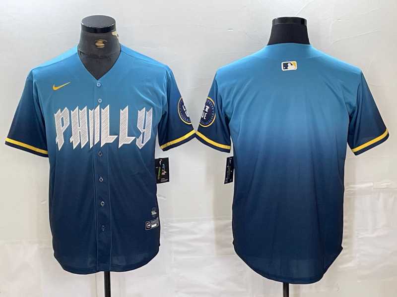 Men's Philadelphia Phillies Blank Blue 2024 City Connect Limited Stitched Jersey,We sell and wholesale Men's Philadelphia Phillies Blank Blue 2024 City Connect Limited Stitched Jersey on line form chian!